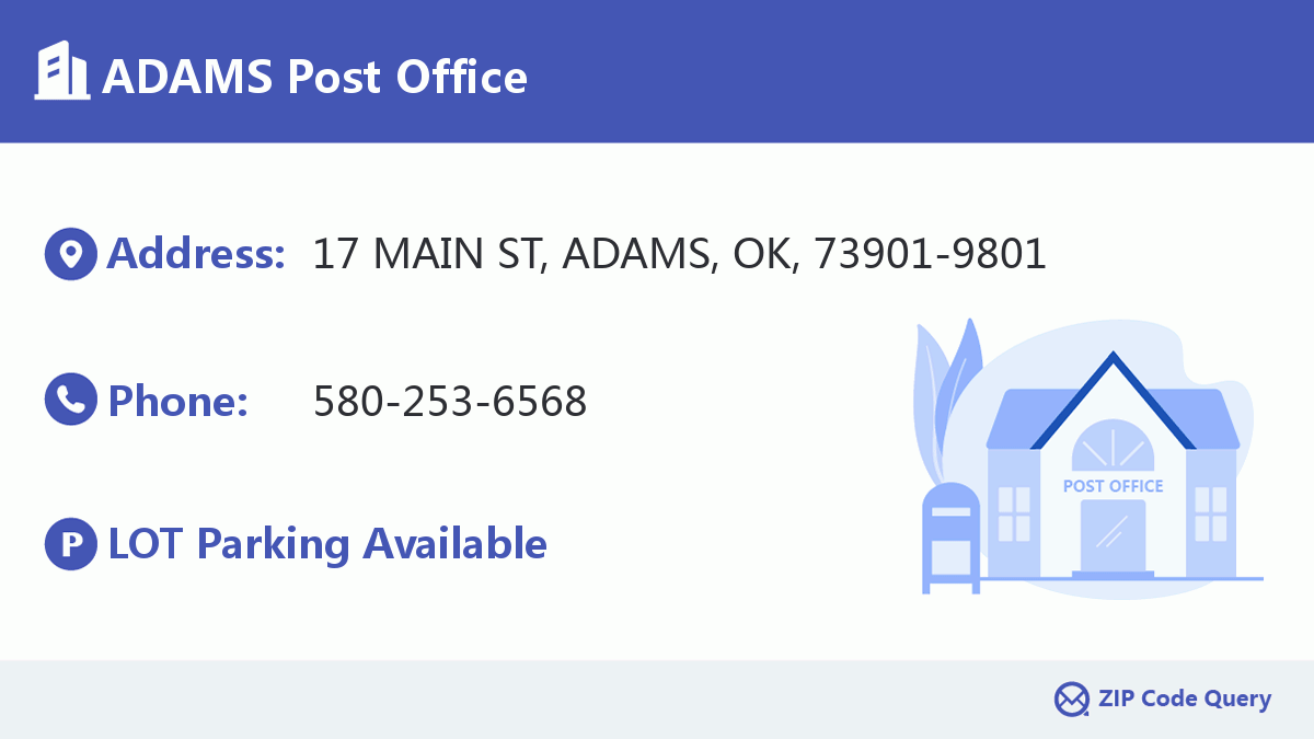 Post Office:ADAMS