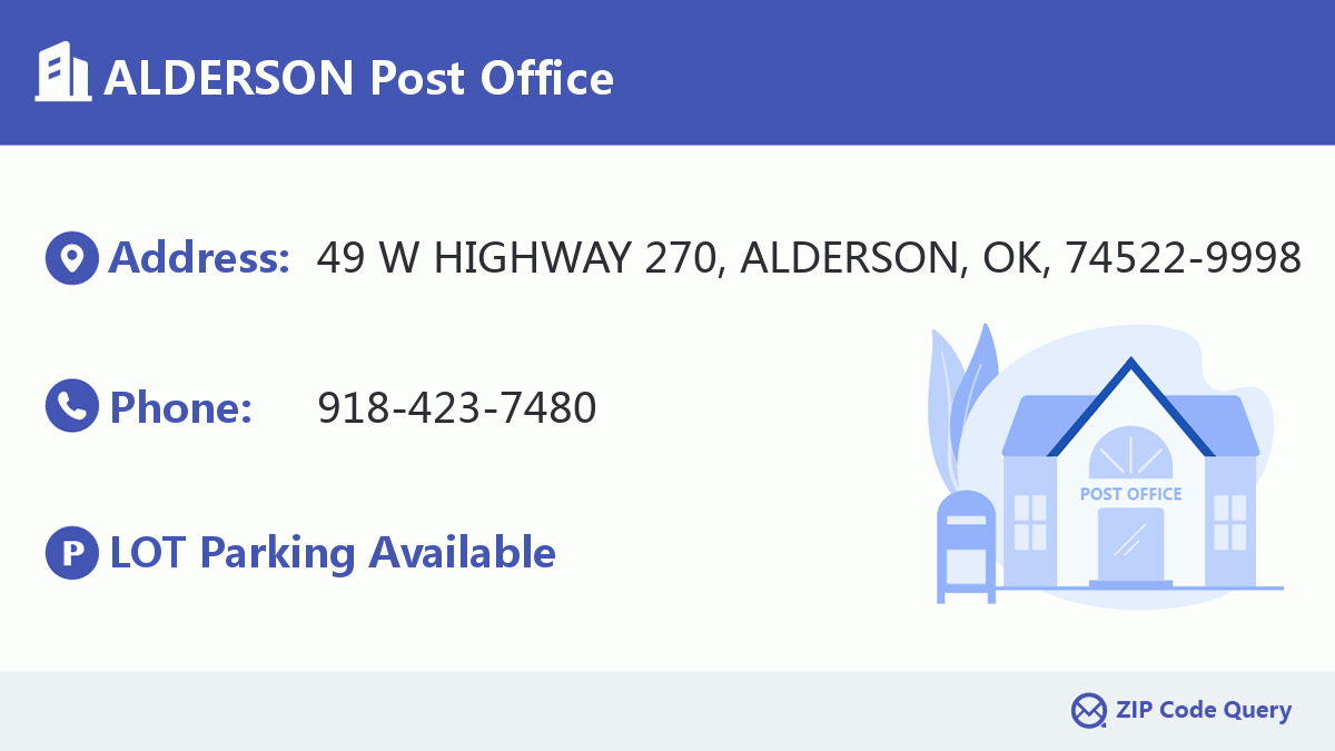 Post Office:ALDERSON