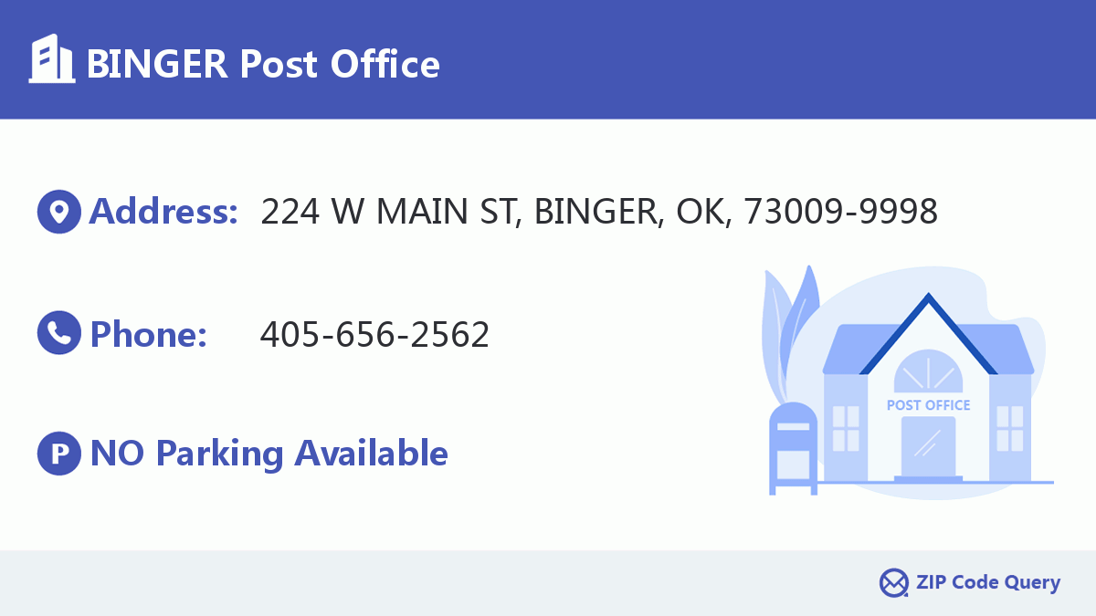 Post Office:BINGER