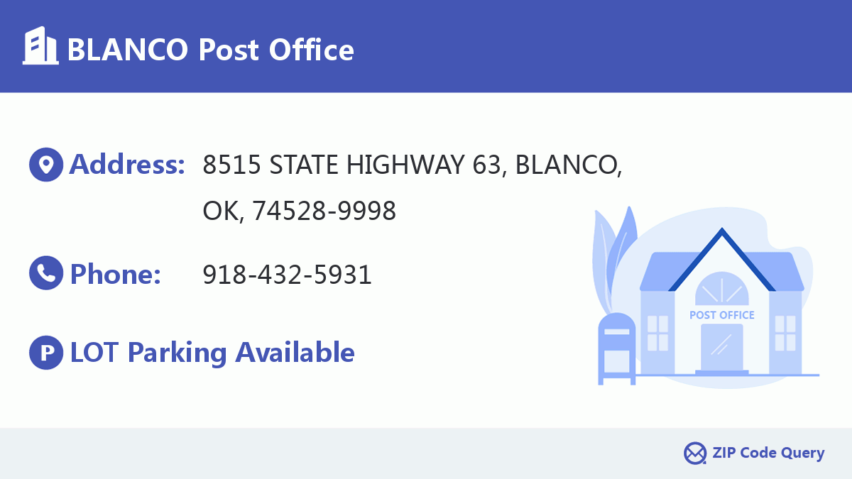 Post Office:BLANCO