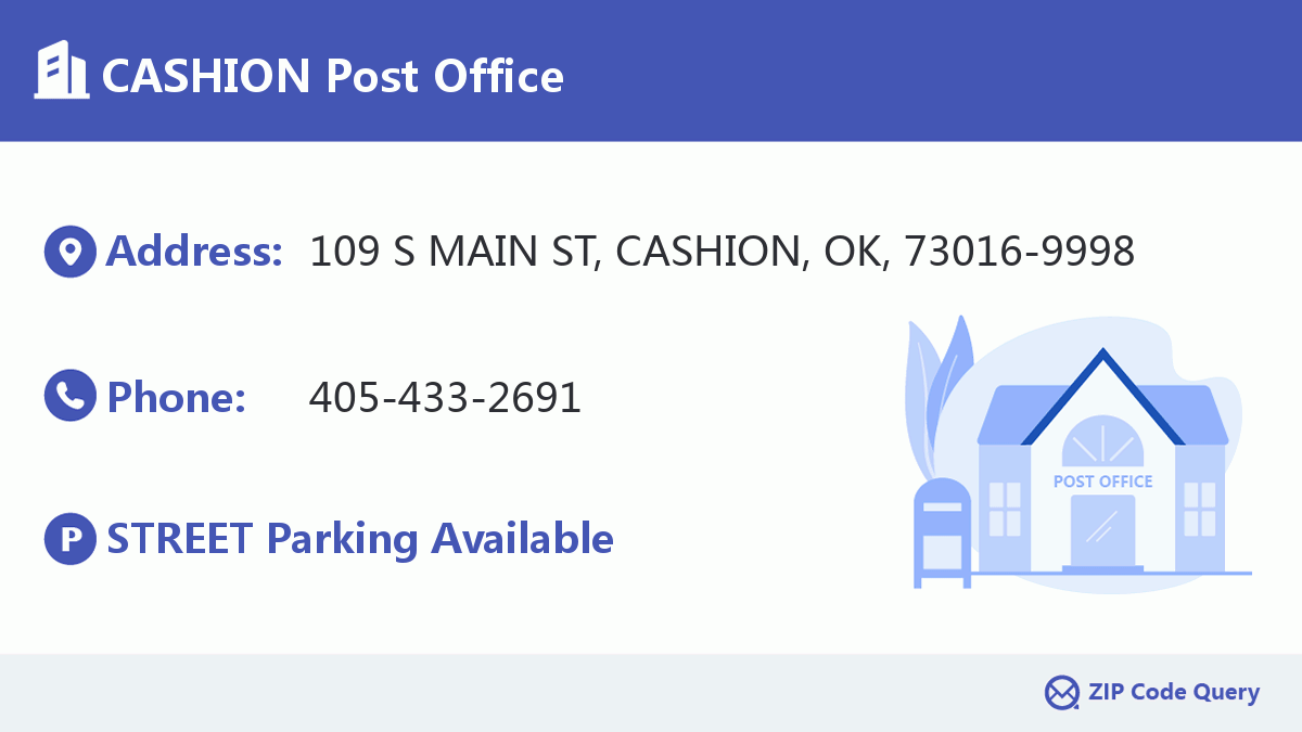 Post Office:CASHION