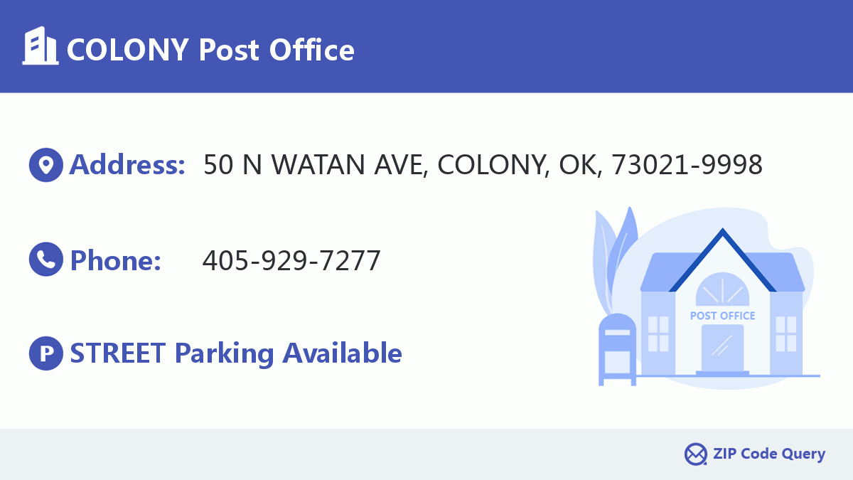 Post Office:COLONY