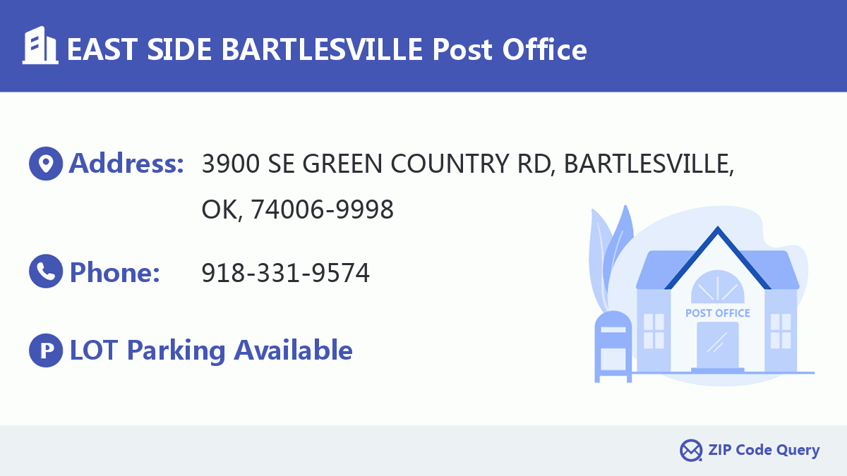 Post Office:EAST SIDE BARTLESVILLE