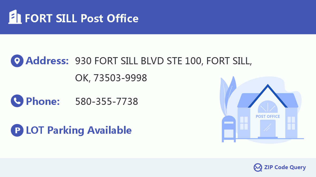 Post Office:FORT SILL