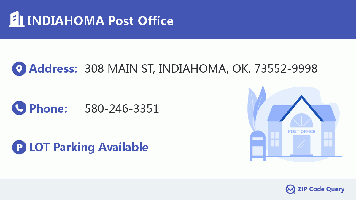 Post Office:INDIAHOMA