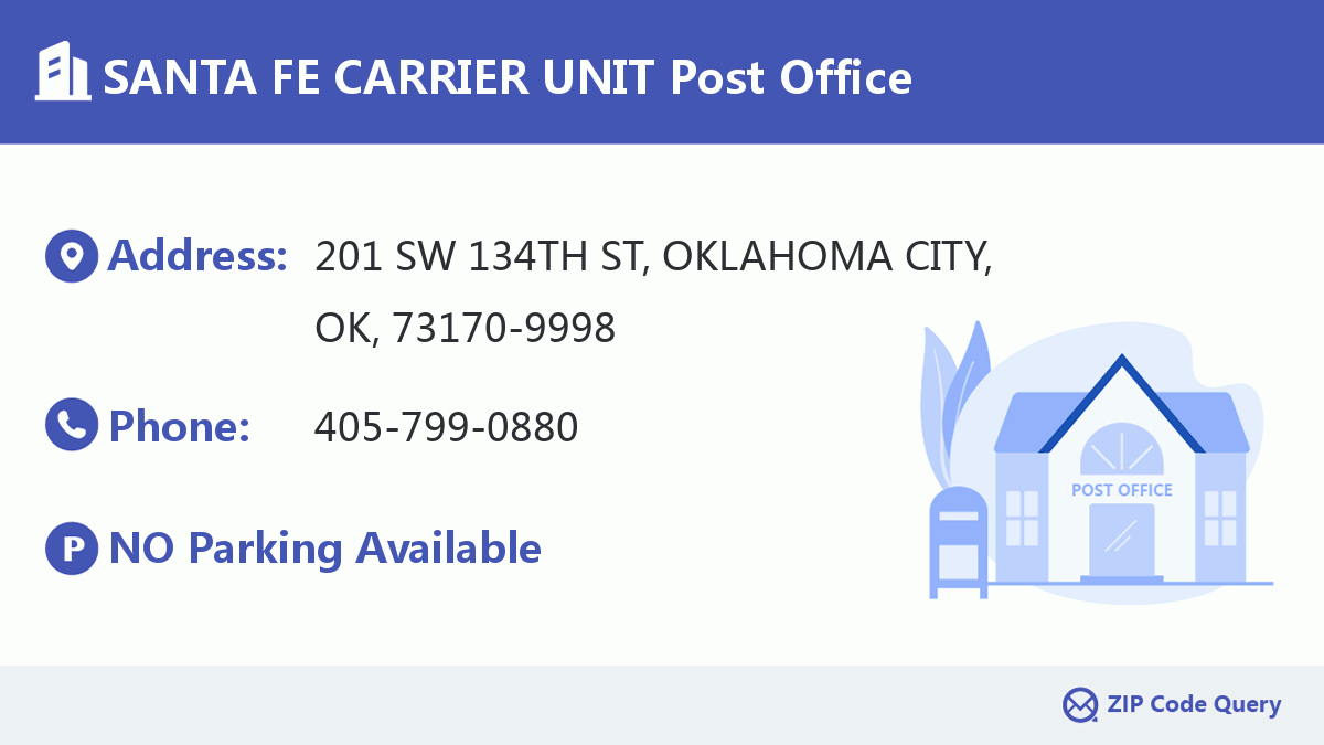 Post Office:SANTA FE CARRIER UNIT
