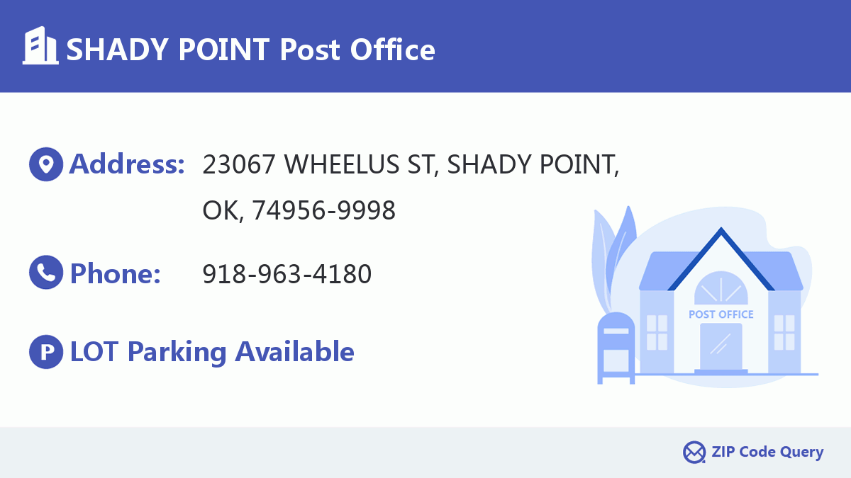 Post Office:SHADY POINT