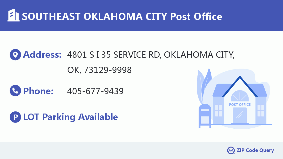 Post Office:SOUTHEAST OKLAHOMA CITY